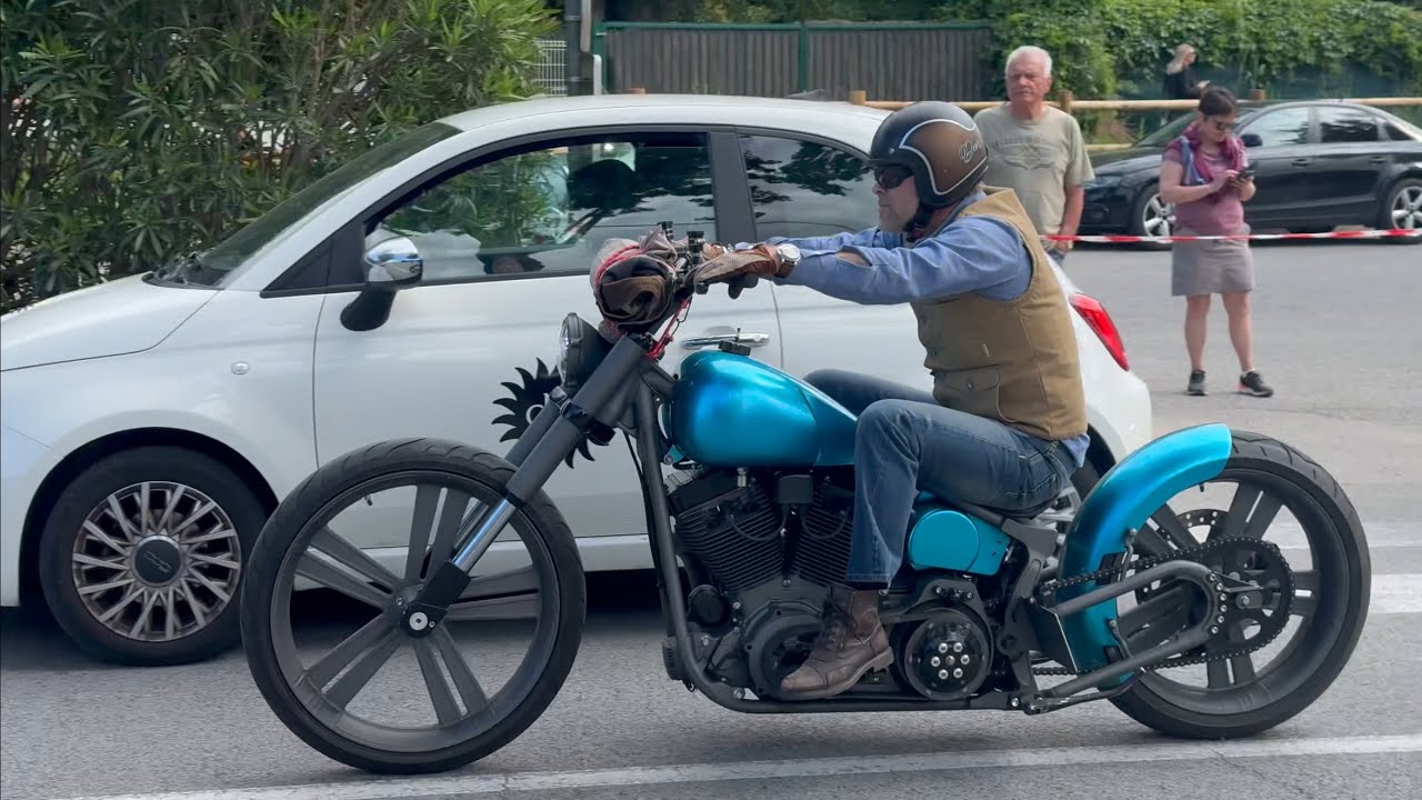 Harley Rider Grimaud, France, 2025, Part 4 in 4K #harley #custom #sttropez