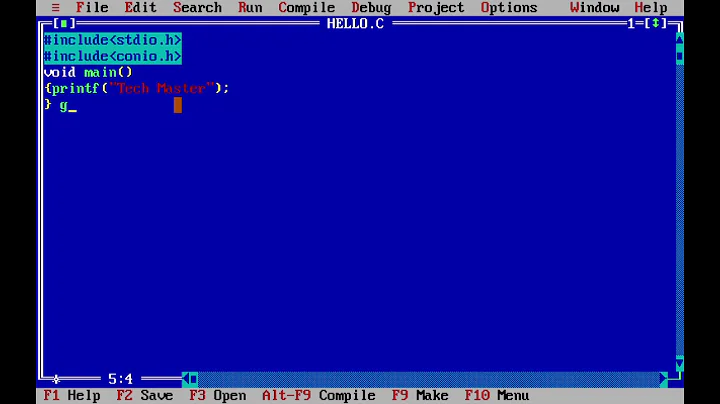 clrscr() and getch() functions in C