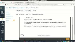 AWS Security Foundations Module 3   Knowledge Check