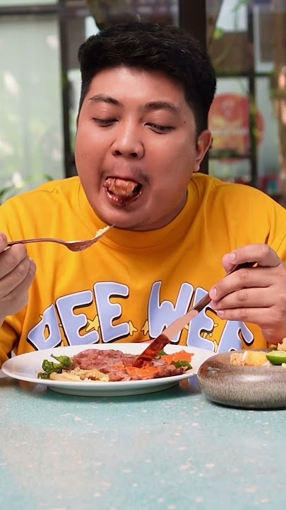 STEAK PAKAI RAWON!! #wenakcik