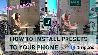 How to Install your Lightroom Mobile Presets from a dropbox link | FREE Cotton Candy Preset Tutorial screenshot 5