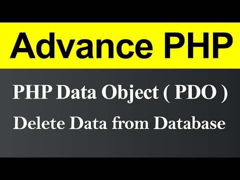 Delete Data from Database using PDO in PHP (Hindi)