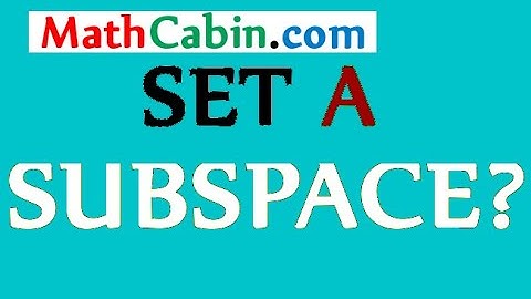 🔠 Subspace Linear Algebra problem ! ! ! ! !