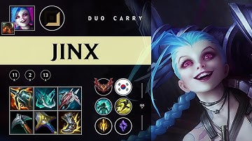 Jinx ADC vs Ezreal - KR Grandmaster Patch 25.22