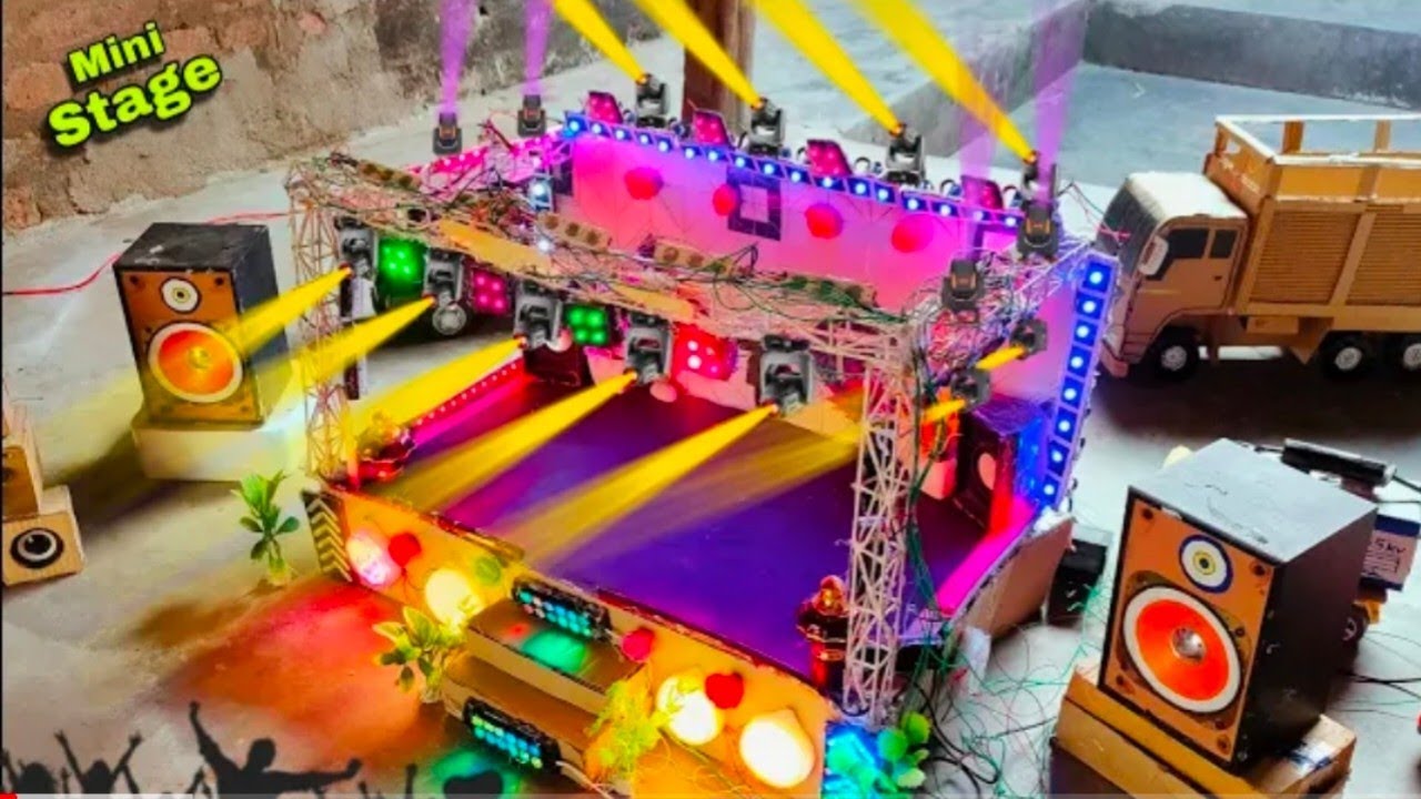 mini Radha Krishna trolley light How to make small dj truck trolley 