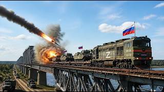 Ukraine Waits and Destroys Russian Military Supply Train on Bridge, Killing 21,000 Soldiers!