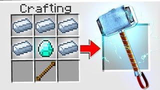 HOW TO MAKE THOR HAMMER WITHOUT MOD AND ADDON #THOR  #meme #memes #viral #technogamerz screenshot 2