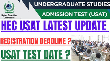 HEC USAT  New Registration and Test Date Schedule : : REGISTRATION PROCEDURE: : PREPARATION METHOD.