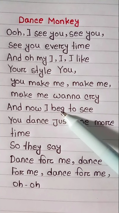 Tones And I ~ Dance Monkey 💜 #lyrics #shorts
