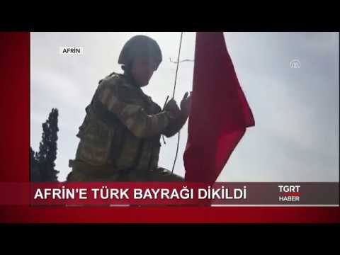 Afrin'e Türk Bayrağı Dikildi! İşte O Anlar...