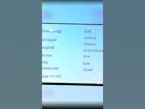мужские и женские имена на букву А .1 часть - YouTube