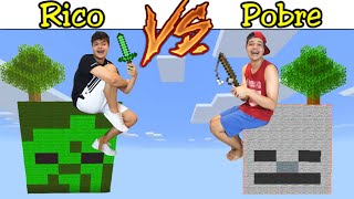 RICO VS POBRE NO MINECRAFT com apenas 1 BLOCO #115 - PIERRE desmascarado !!