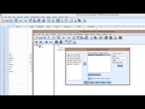 Tutorial SPSS Bagian 12 : Recode into Different Variable