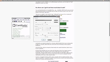 2016 Best Free Screen Recording Software (CamStudio) - Review and Demo of Capture Video Software