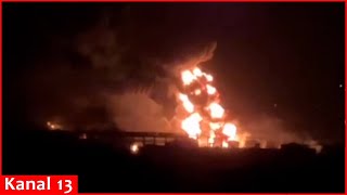 Another oil refinery of  Russians was hit in Volgograd region - image of fierce fire in area