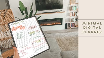 Minimal Digital Planner | Simple Digital Planner | 2022 portrait planner | 2022 Planner