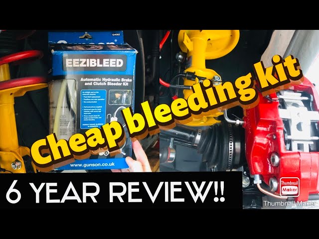 Using the Gunson Eezibleed kit on my Alfa Romeo. 6 years of use