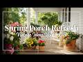Spring Porch Refresh with Vintage Charm 🌸 | Small Backyard &amp; Courtyard Inspiration