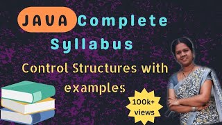 Famous Control structures or control statements in java|| 13 || JAVA COURSE in telugu Wealth