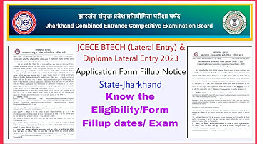 JCECEB D2D/Diploma lateral Entry 2023 Update | jcece d2d 2023 | jcece Jharkhand | d2d 2023 | jceceb