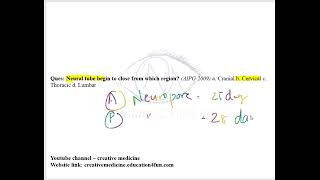 Neural Tube MCQ mp4