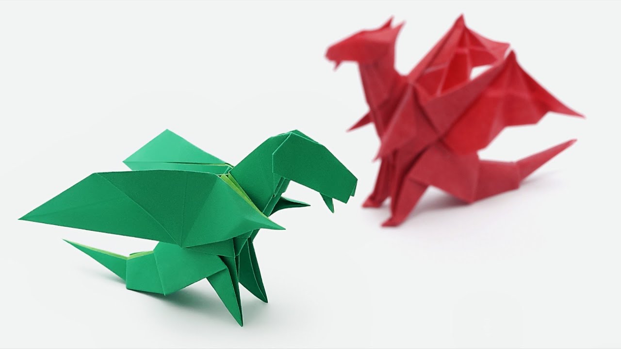 Origami Chibi Dragon (Jo Nakashima) YouTube