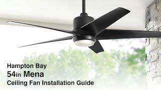 How to Install the Mena Ceiling Fan by Hampton Bay