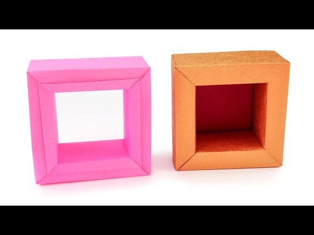 Origami Photo Frame Box Tutorial - Paper Storage - Paper Kawaii 