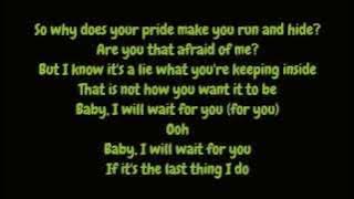 Elliott Yamin - Wait For You (Lyrics HD)