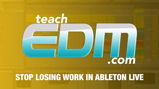 Stop losing work in Ableton Live! A guide to saving correctly.