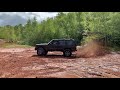 Jeep XJ 4.0 mud donuts in 2WD