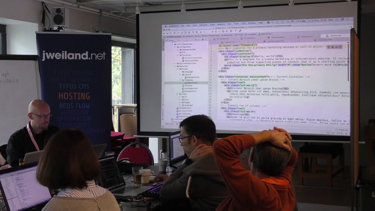 T3CRR - Ausschnitt TYPO3 Einsteiger Workshop