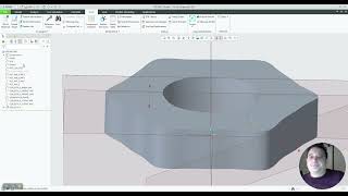 Draw extrusion with hole on Creo using ProToolkit
