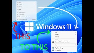 How To:  Restore Classic Context Menu in Windows 11