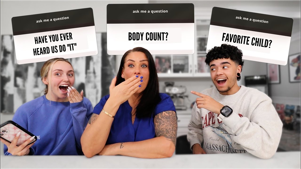 WE PUT MY MOM IN THE HOT SEAT! *TEA SPILT*