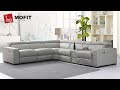 LA CINA 6PCS MODERN MOTION RECLINING SECTIONAL SOFA | MOFIT HOME