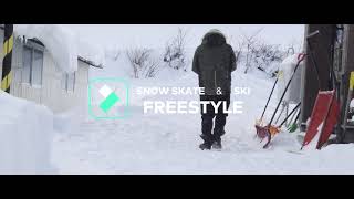 SNOWSKATE and FREESKI  スノースケートとフリースキー