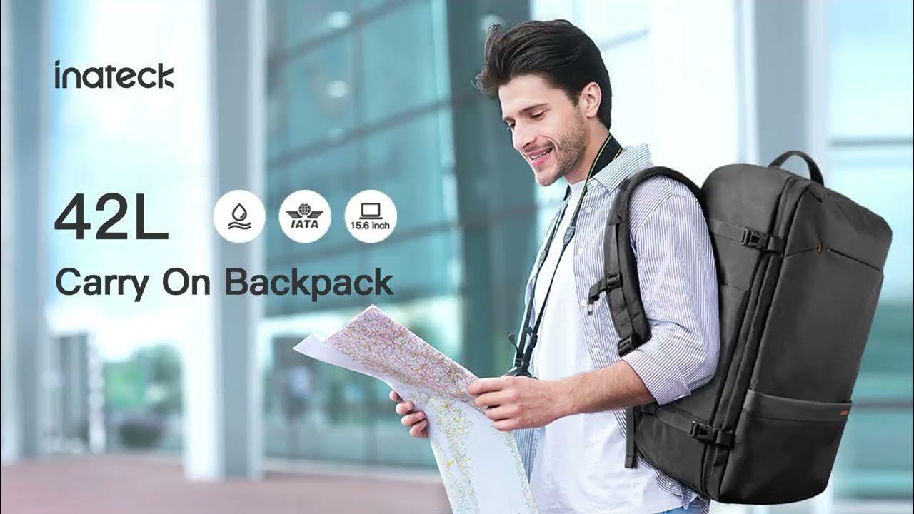 Inateck BP03005 42L Super Large Carry On Travel Backpack YouTube