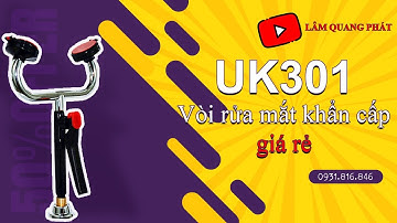 Vòi Rửa Mắt Khẩn Cấp UK301 Giá Rẻ - Bồn rửa mắt khẩn cấp inox 304 dùng trong y tế - Lâm Quang Phát