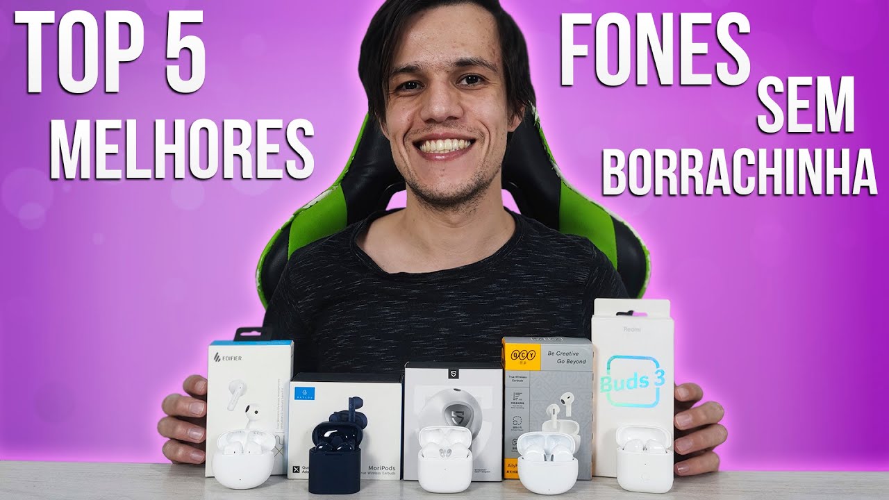5 Melhores FONES DE OUVIDO BLUETOOTH SEM BORRACHINHA Custo Benefício ...