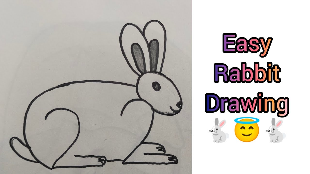 How to draw Rabbit 22 number #easy step by step drawing #viral #videos ...