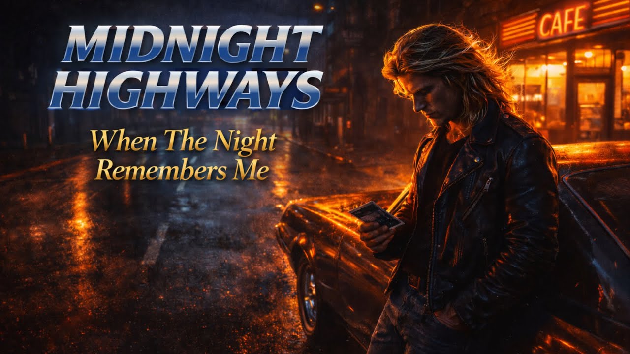 When The Night Remembers Me | Melodic AOR Rock Ballad | Midnight Highways (Lyric Video)
