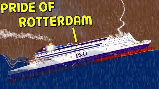 🚢 Pride of Rotterdam VS Storm and Waves ◉ Floating Sandbox