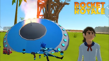 Rocket Royale I LANDED ON ALIEN UFO EVENT - Android gameplay #83