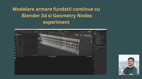 Foundation beams with Blender 3D and Geometry Nodes