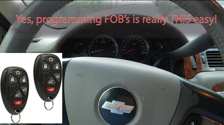 Chevy Tahoe (GMT900) Key Fob Programming is Really THIS Easy! DIY and save $$$!!!