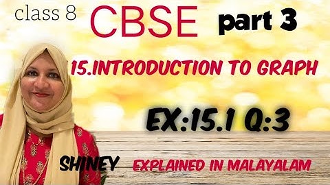 chapter 15 Introduction to Graph Ex:15.1 q:3 CBSE maths class 8 in Malayalam