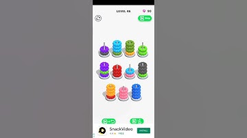 Color Hoop Stack Gameplay walkthrough Android,ios👈👈👈
