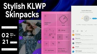 Top 5 Stylish KLWP Live Wallpaper Apps (2021) screenshot 5