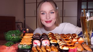 : MUKBANG | /, , ,  | Sushi/rolls, mussels, trout, chuka  ASMR